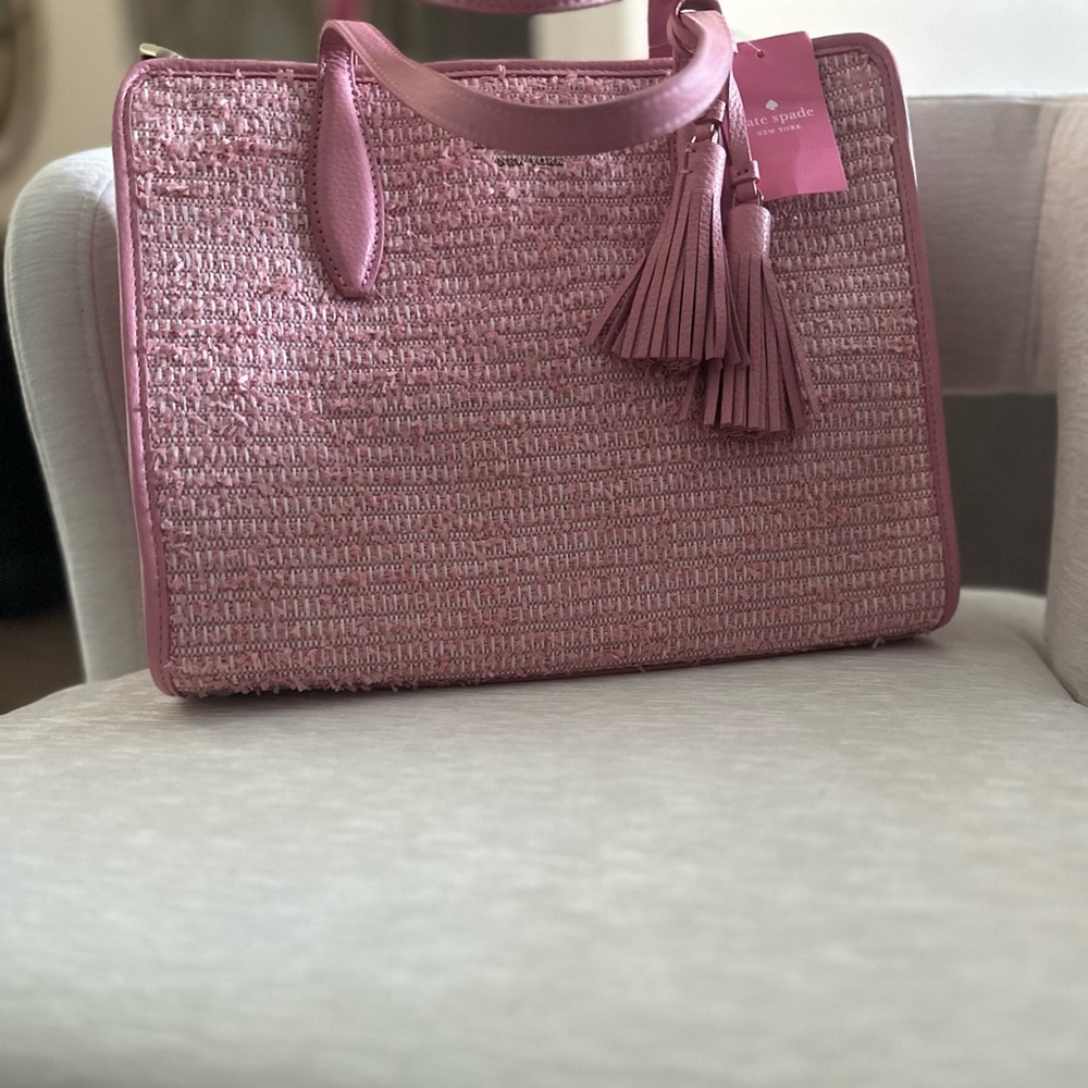 Kate Spade Pink Textured Tote